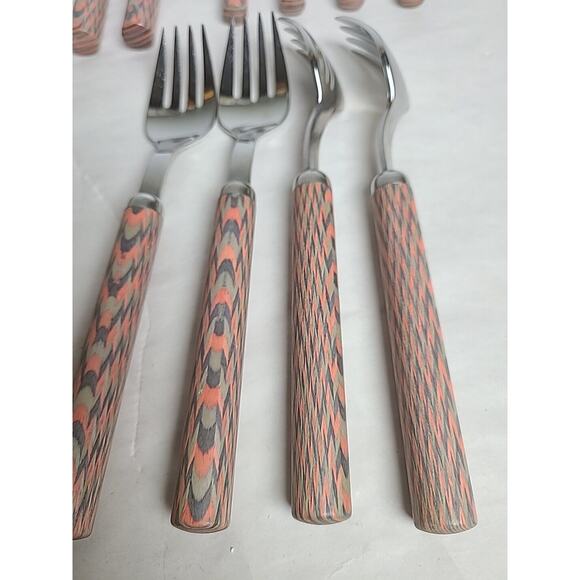 RARE WMF Cromargan Tocca Rosa By Matteo Thun 1980s Germany Post Modern Cutlery - Picture 13 of 15